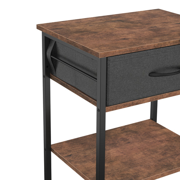 Druckerständer Vintage BONITA mit Schublade 40 x 70 x 30 cm