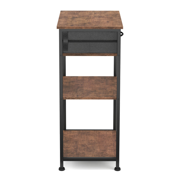 Druckerständer Vintage BONITA mit Schublade 40 x 70 x 30 cm