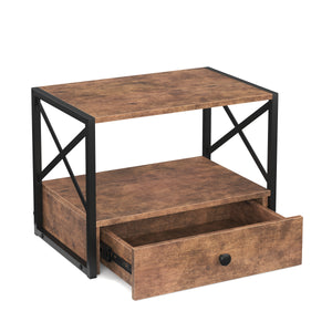 Druckerständer Vintage BONITA mit Schublade 44 x 33 x 29 cm