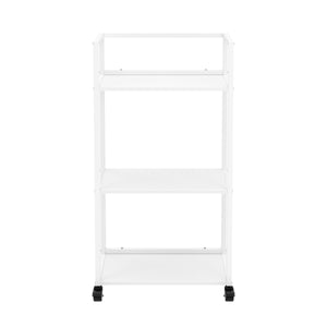 Druckerständer höhenverstellbar mit Rollen 53 x 102 x 35 cm weiss