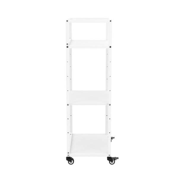 Druckerständer höhenverstellbar mit Rollen 53 x 102 x 35 cm weiss