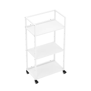 Druckerständer höhenverstellbar mit Rollen 53 x 102 x 35 cm weiss