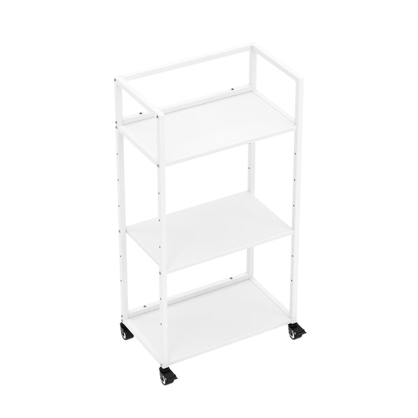 Druckerständer höhenverstellbar mit Rollen 53 x 102 x 35 cm weiss