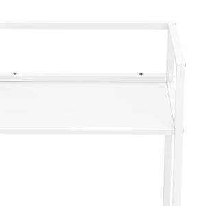Druckerständer höhenverstellbar mit Rollen 53 x 102 x 35 cm weiss