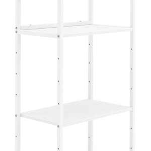 Druckerständer höhenverstellbar mit Rollen 53 x 102 x 35 cm weiss