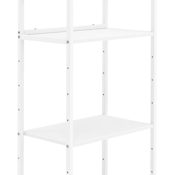 Druckerständer höhenverstellbar mit Rollen 53 x 102 x 35 cm weiss