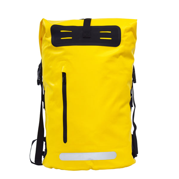 Dry Bag Rucksack wasserdicht gelb/schwarz 35L