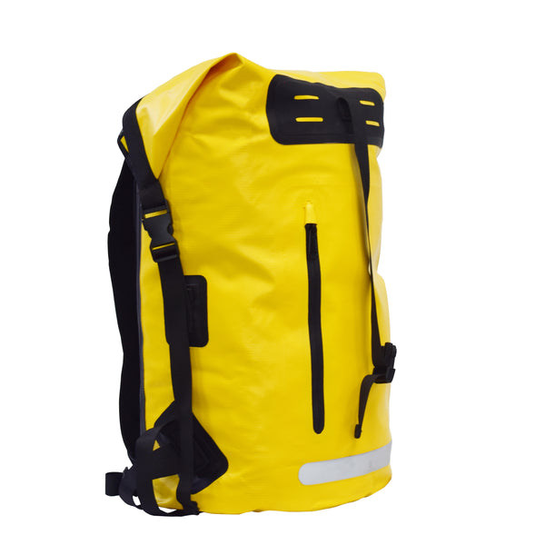 Dry Bag Rucksack wasserdicht gelb/schwarz 35L