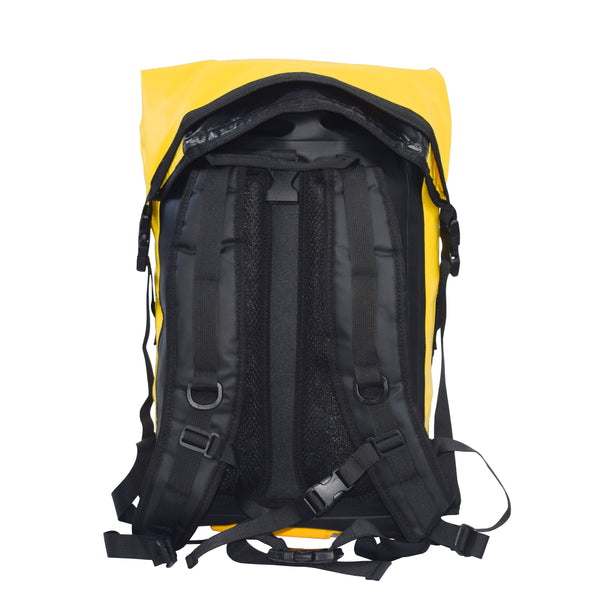 Dry Bag Rucksack wasserdicht gelb/schwarz 35L