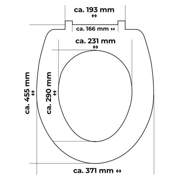 Toilettensitz mit Absenkautomatik aus Duroplast, Motiv Maritim