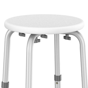 Duschhocker rund weiss