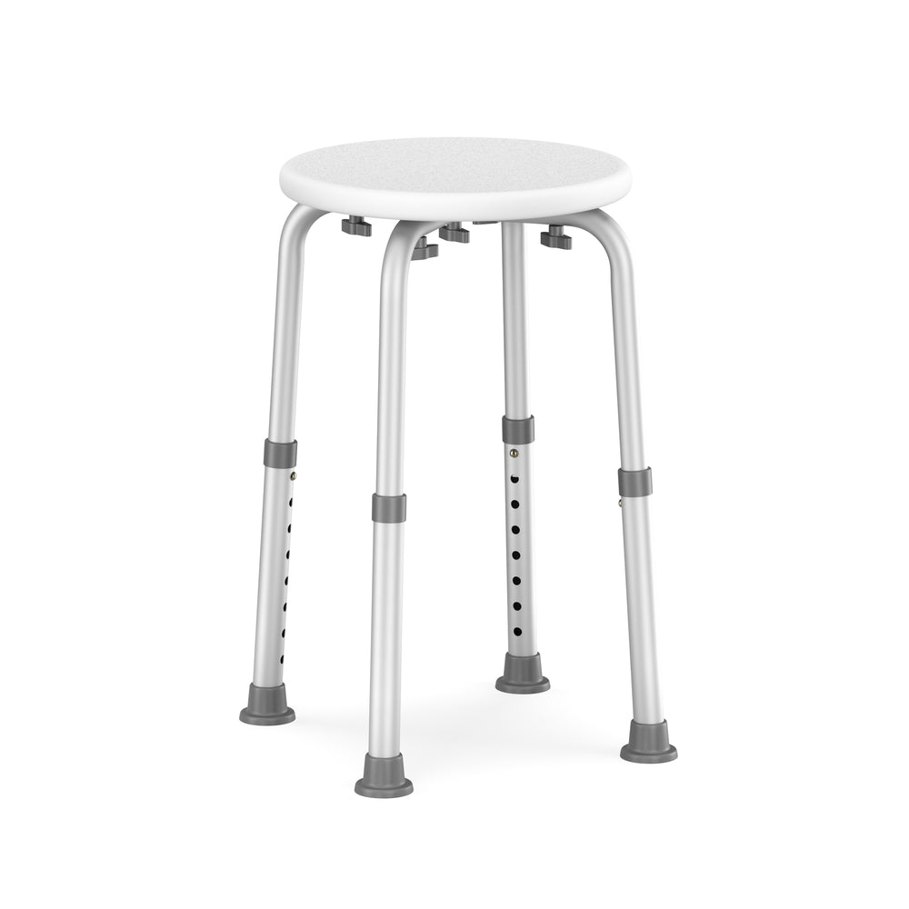 sgabello da doccia rotondo bianco
