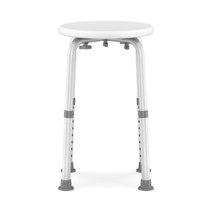 Duschhocker rund weiss