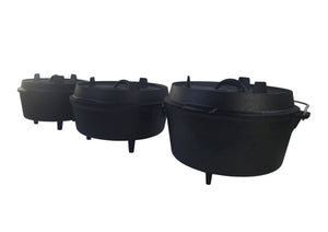 Set di pentole olandesi da 4,5 l con piedini
