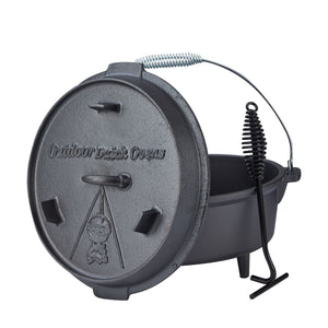 Set di pentole olandesi da 4,5 l con piedini