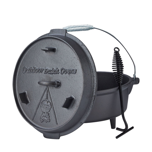 Set di pentole olandesi da 4,5 l con piedini