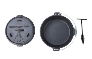 Set di pentole olandesi da 4,5 l con piedini