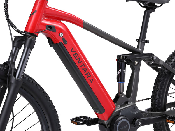 E-Bike Fully Mountainbike 27.5" ROCA S/M rot