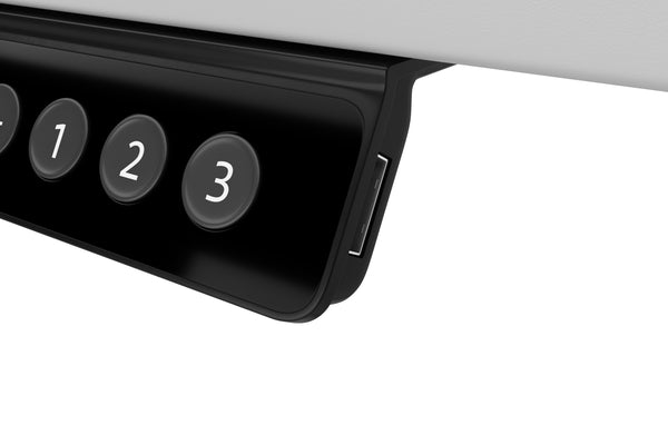 Schreibtisch Stehpult elektrisch grau 180 x 90 cm