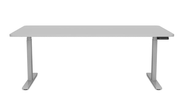 Schreibtisch Stehpult elektrisch grau 180 x 90 cm