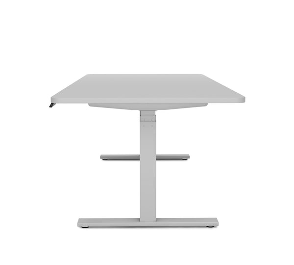 Schreibtisch Stehpult elektrisch grau 180 x 90 cm
