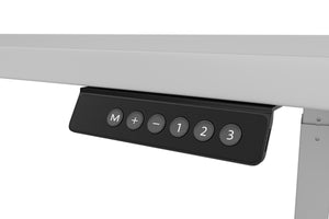 Bureau assis-debout électrique, gris, 200 x 92 cm