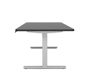 Electric standing desk, black/grey, 180 x 90 cm