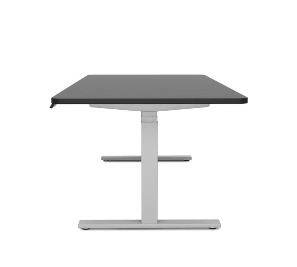 Electric standing desk, black/grey, 180 x 90 cm
