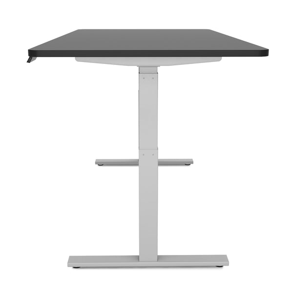 Electric standing desk, black/grey, 180 x 90 cm