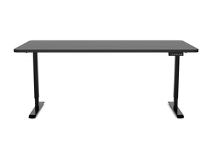 Electric standing desk, black, 160 x 80 cm