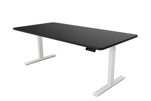 Electric standing desk, black/white, 180 x 90 cm