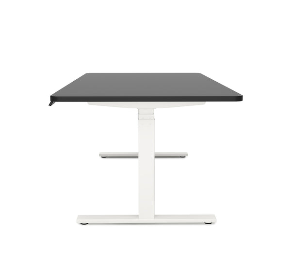 Electric standing desk, black/white, 180 x 90 cm