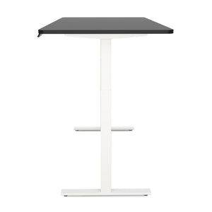 Electric standing desk, black/white, 180 x 90 cm