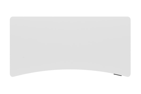 Bureau assis-debout électrique, blanc/gris, 200 x 92 cm