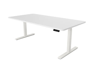 Bureau assis-debout électrique, blanc, 180 x 90 cm