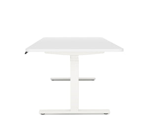 Bureau assis-debout électrique, blanc, 180 x 90 cm