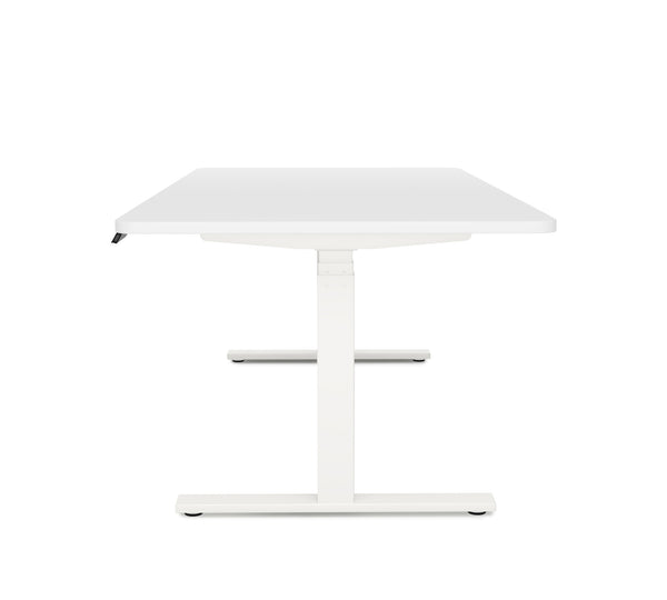 Bureau assis-debout électrique, blanc, 180 x 90 cm