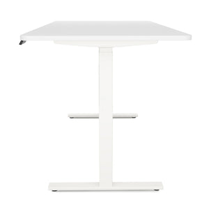 Bureau assis-debout électrique, blanc, 180 x 90 cm