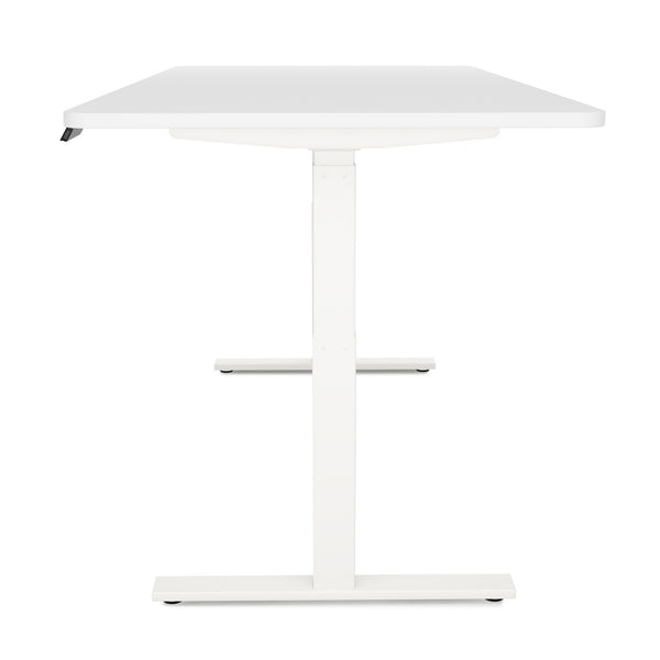 Bureau assis-debout électrique, blanc, 180 x 90 cm