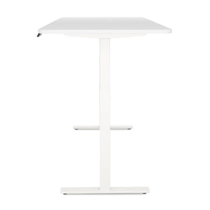 Bureau assis-debout électrique, blanc, 180 x 90 cm