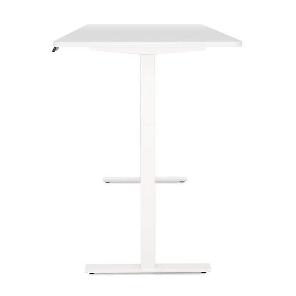 Bureau assis-debout électrique, blanc, 180 x 90 cm