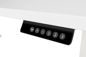 Bureau assis-debout électrique, blanc, 180 x 90 cm