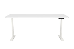 Bureau assis-debout électrique, blanc, 160 x 80 cm