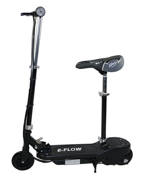 E-Scooter schwarz mit Sitz