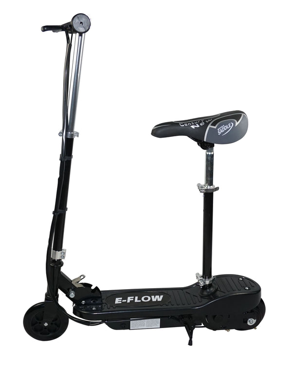E-Scooter schwarz mit Sitz