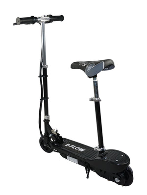 E-Scooter schwarz mit Sitz
