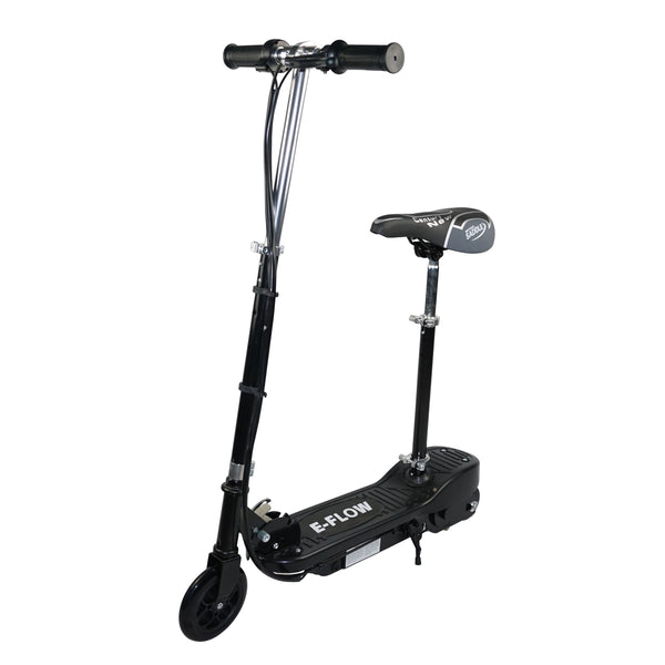 E-Scooter schwarz mit Sitz