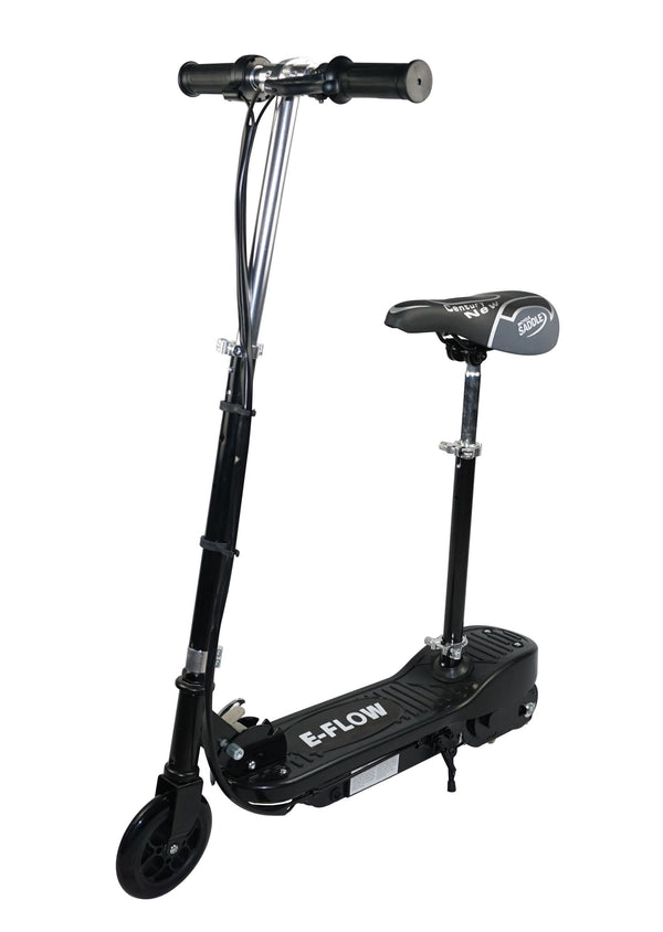E-Scooter schwarz mit Sitz