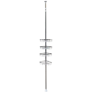 Eckregal Duschablage 105-320 cm silber