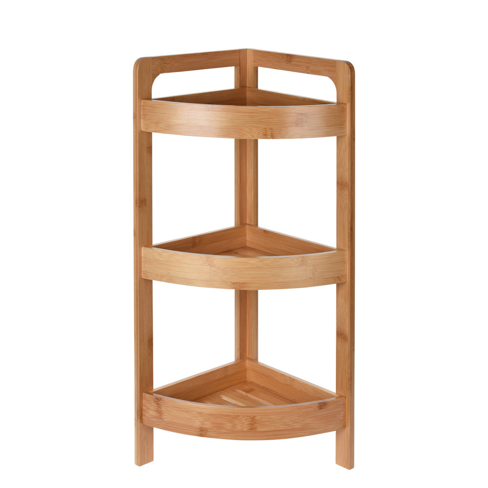Mensola angolare in legno di bambù 23 x 61 cm